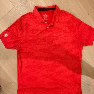 Nike Bright Red Polo Shirt